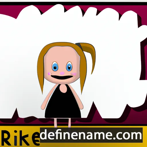 cartoon of the name Rikke