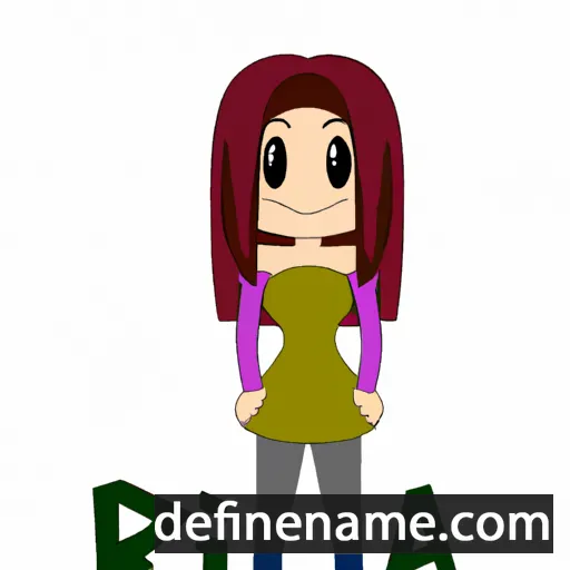 cartoon of the name Rina