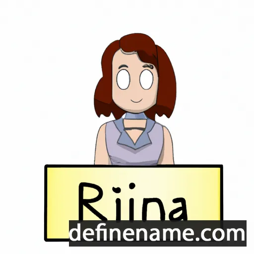 cartoon of the name Rina