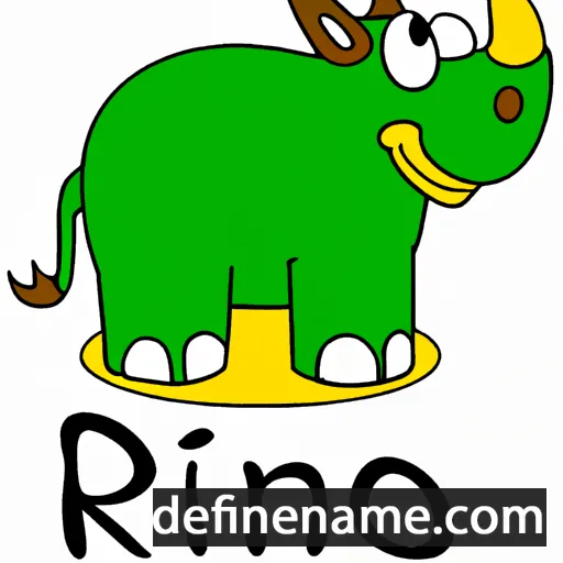 cartoon of the name Rino