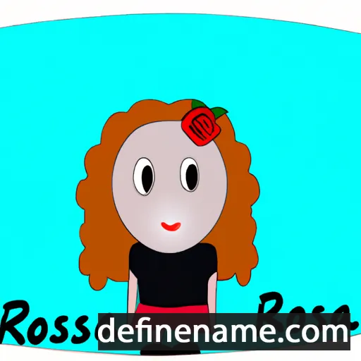 cartoon of the name Rósa