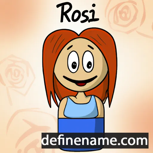 cartoon of the name Rózsi