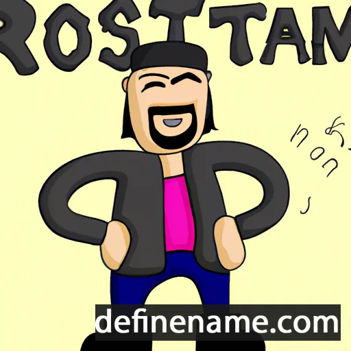 cartoon of the name Röstäm