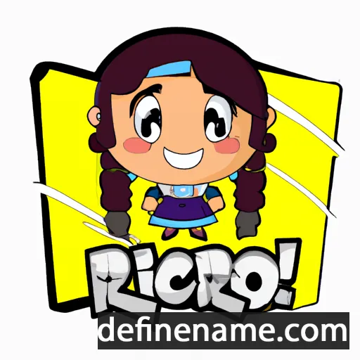 cartoon of the name Rocío