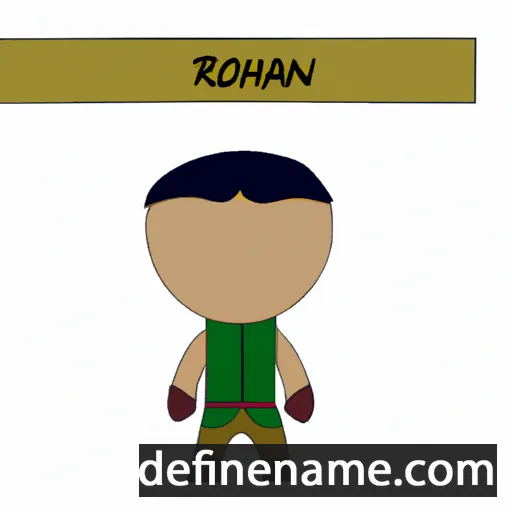 cartoon of the name Rohan