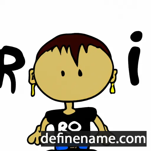 cartoon of the name Roi