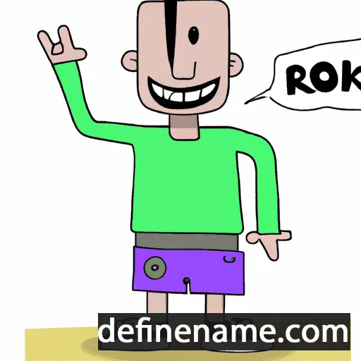 cartoon of the name Rok