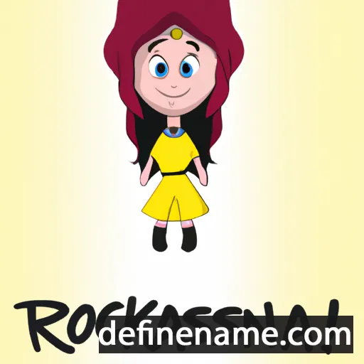 cartoon of the name Roksana