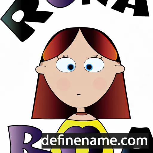 cartoon of the name Rona