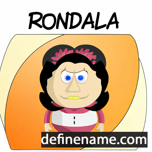 cartoon of the name Ronalda