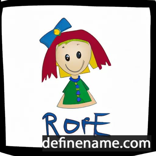 cartoon of the name Rorie