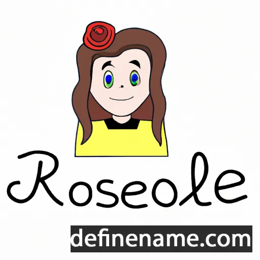 cartoon of the name Rosalie