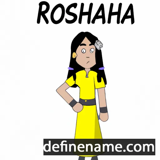 cartoon of the name Roshanara