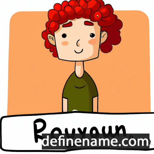 cartoon of the name Rowan