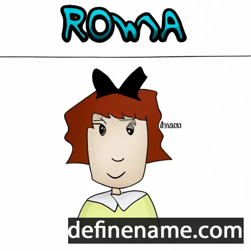 cartoon of the name Rowina