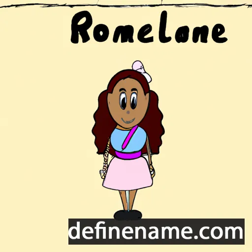 cartoon of the name Roxanne