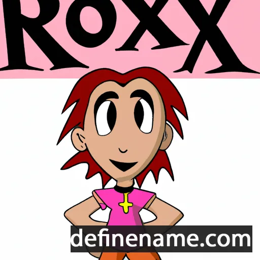 cartoon of the name Roxy