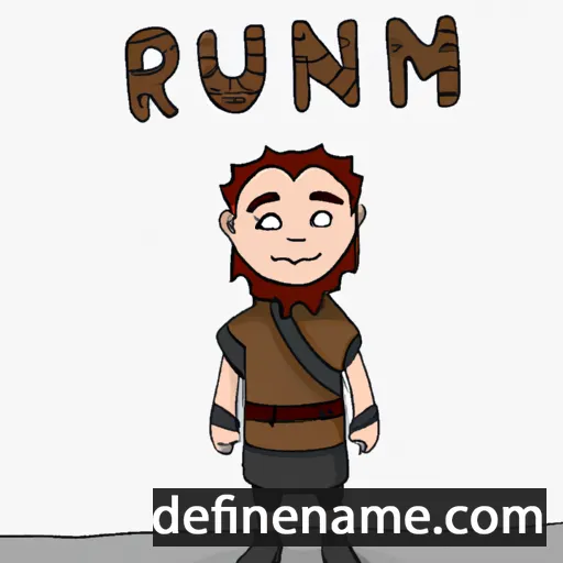 Rúnar cartoon