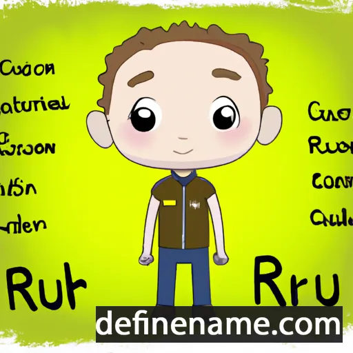 cartoon of the name Ruairí