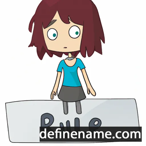 cartoon of the name Rue