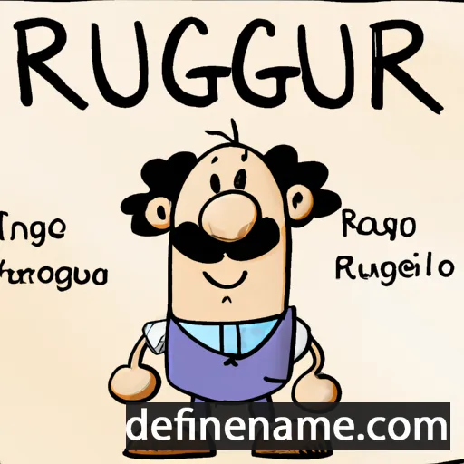 cartoon of the name Ruggiero