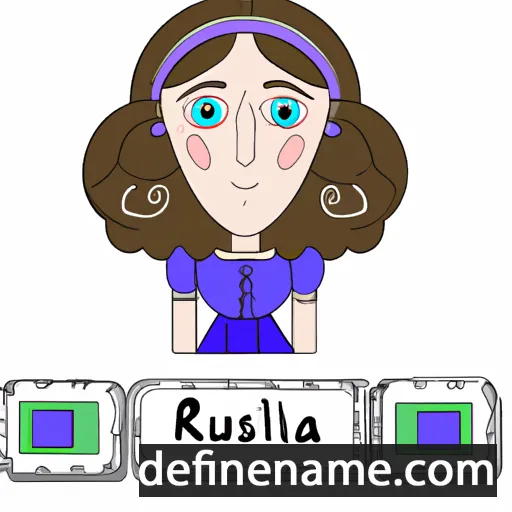 cartoon of the name Ruslana