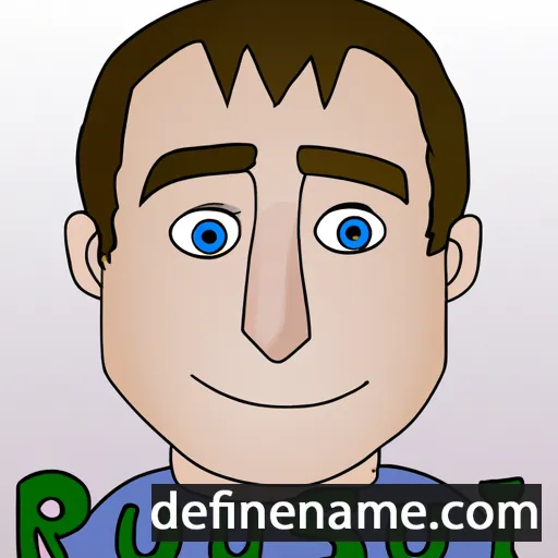 cartoon of the name Russ