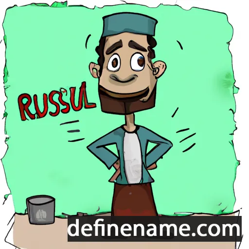 cartoon of the name Rusul