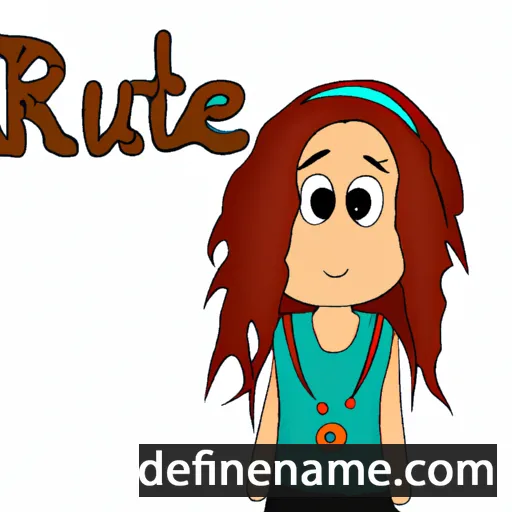 cartoon of the name Rute