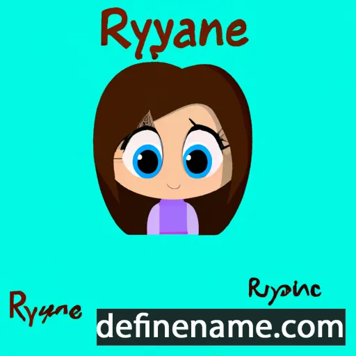 cartoon of the name Ryanne