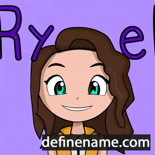 cartoon of the name Rylee