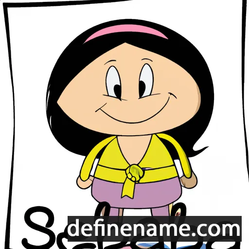 cartoon of the name Sabela