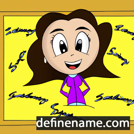 cartoon of the name Sabryna