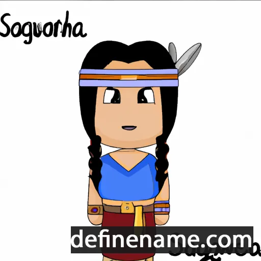 Sacagawea cartoon