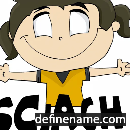 cartoon of the name Sacha