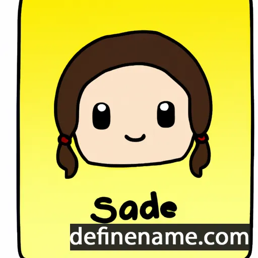 cartoon of the name Sadie