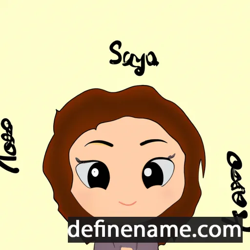 cartoon of the name Safiya