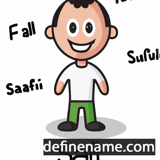 cartoon of the name Saiful