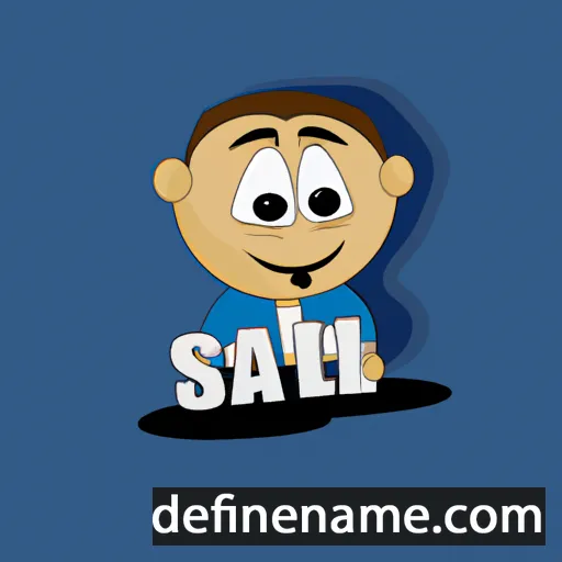 cartoon of the name Saleh