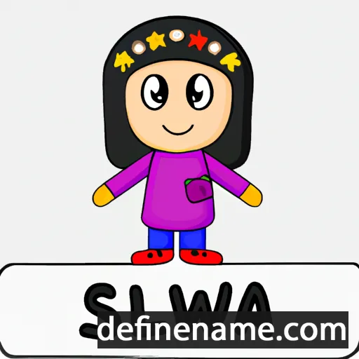 cartoon of the name Salwa