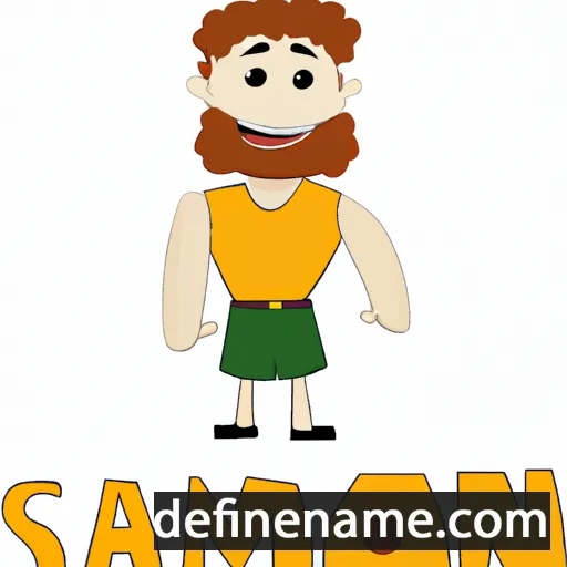 cartoon of the name Samson