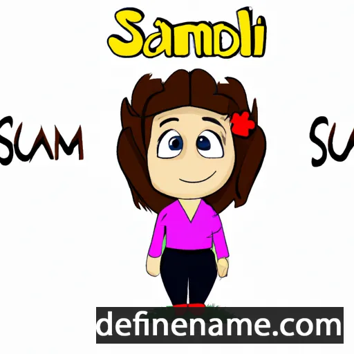 cartoon of the name Samuela