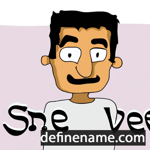 cartoon of the name Sanjeev