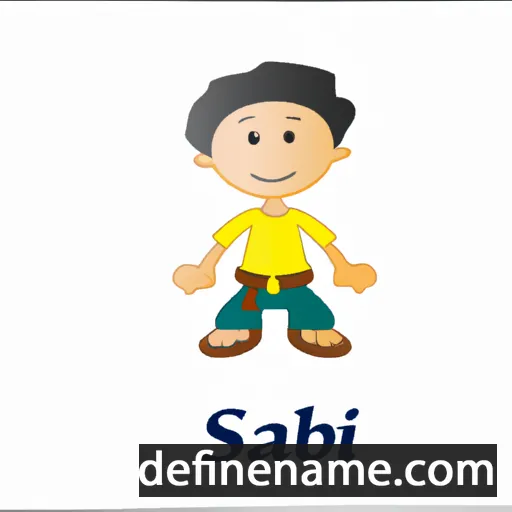 cartoon of the name Sanjib