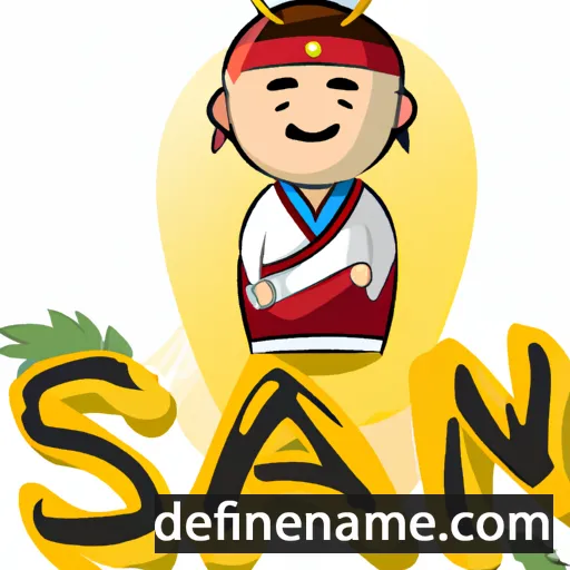 cartoon of the name Sanjin