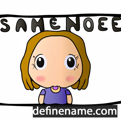 cartoon of the name Sanne