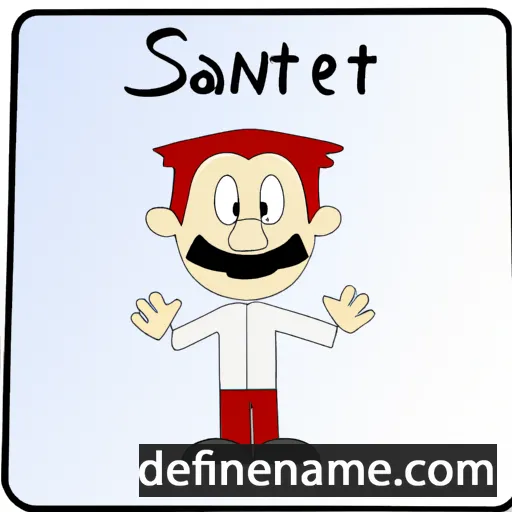 cartoon of the name Sante