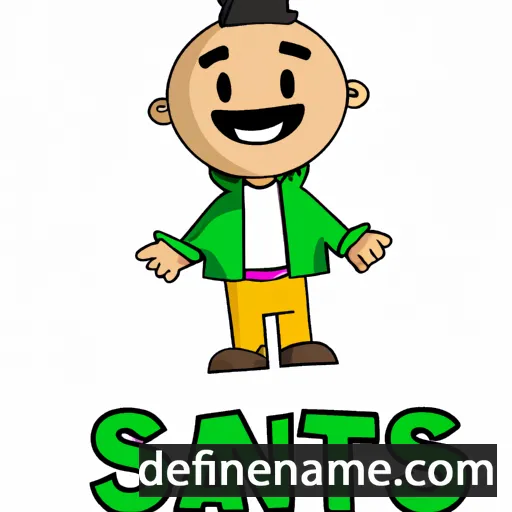 cartoon of the name Santos