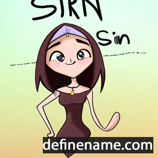 cartoon of the name Şirîn