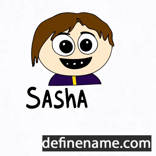 cartoon of the name Sascha